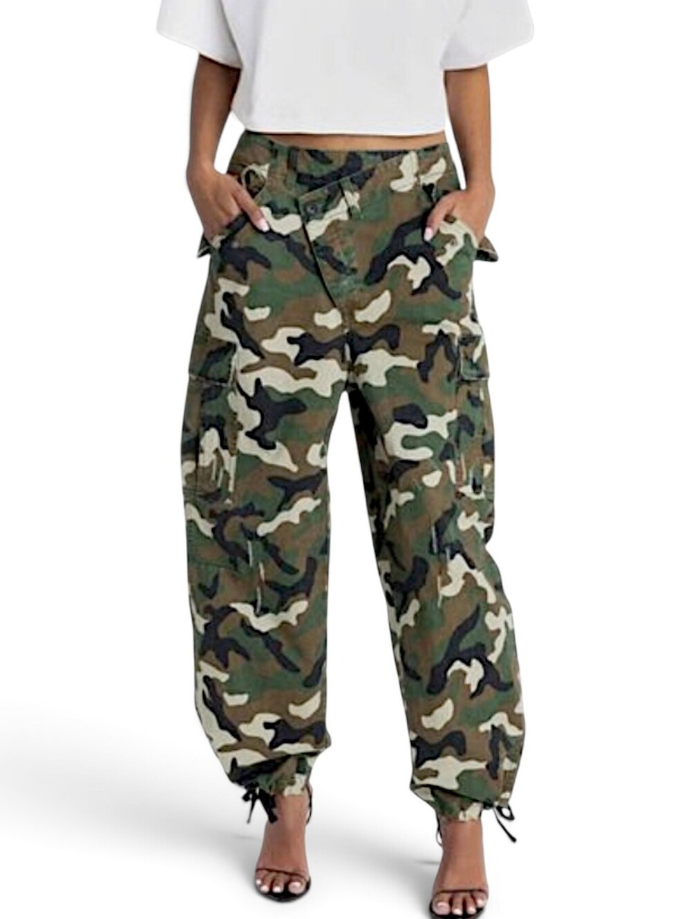 KBB by KAHLANA NWOT Women's Mid-Rise Straight Leg 'The Cargo Jogger' 
